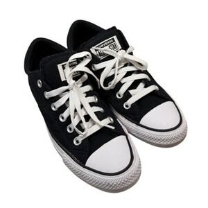 Converse Chuck Taylor All Star Madison Low Black White Sneakers Womens 8